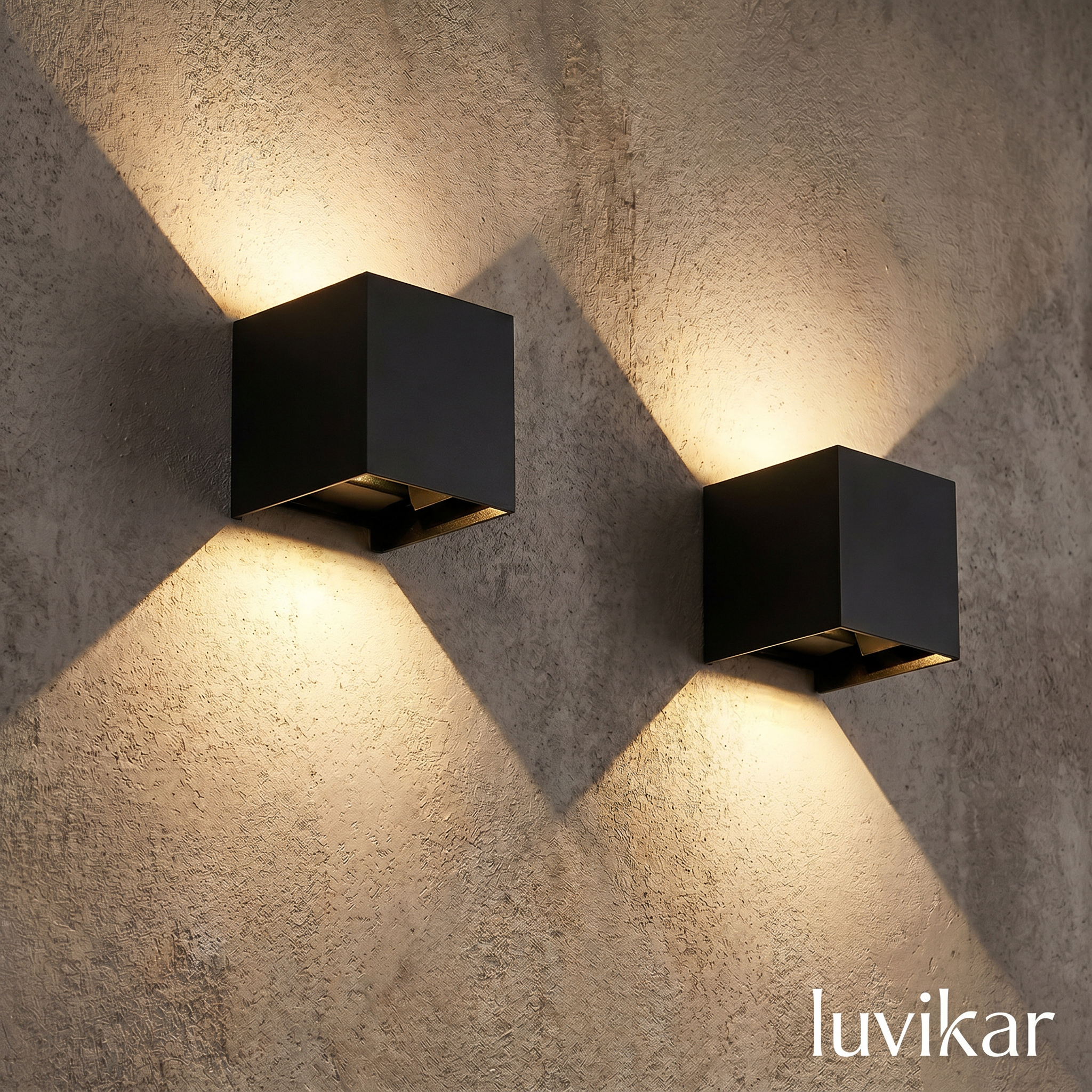 Cubelights Cube LED Wandleuchte – Up/Down & dimmbar – für Innen & Außen