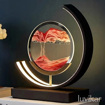 LED-tafellamp zandkunst – Bewegende zandkunst – Voor woonkamers