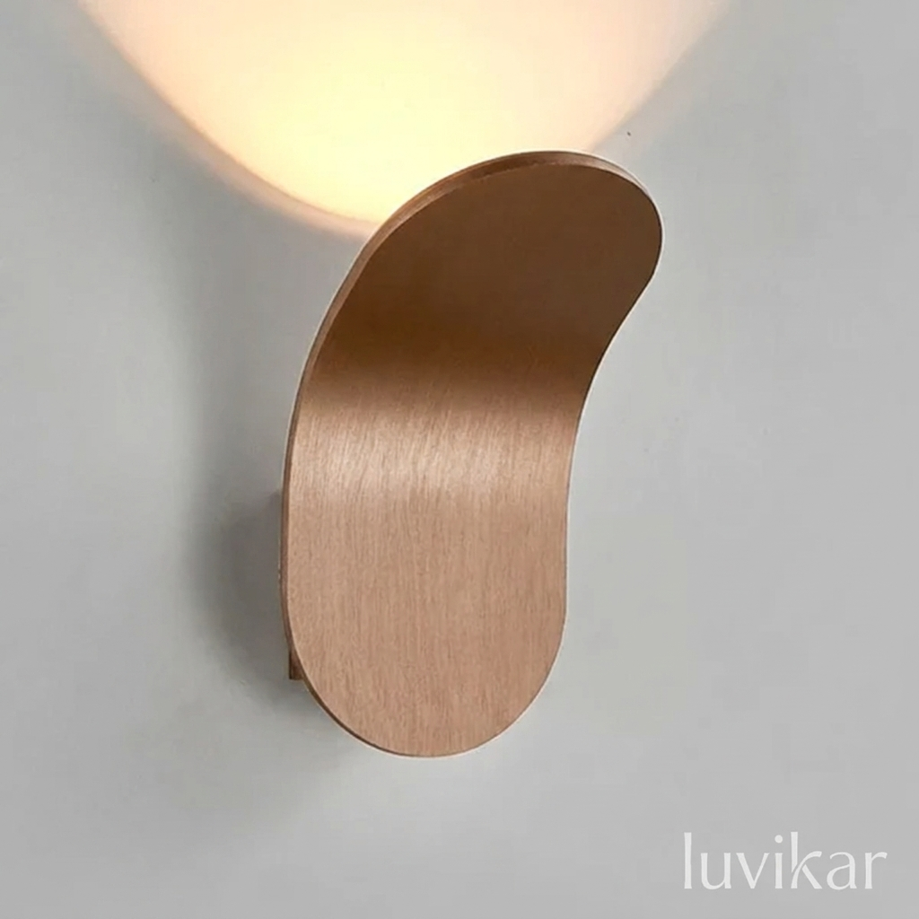 Wandlampe Holz LED – Minimalistische Nordische Wandleuchte – Für Wohnräume