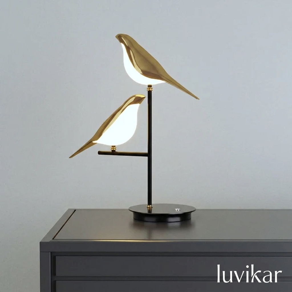 Tischlampe Vogel Design LED – Dekolampe – Für Wohnräume