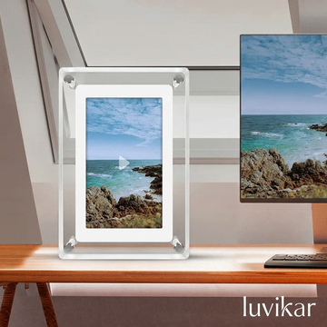 Digitale fotolijst acryl – IPS-display – draagbare accu