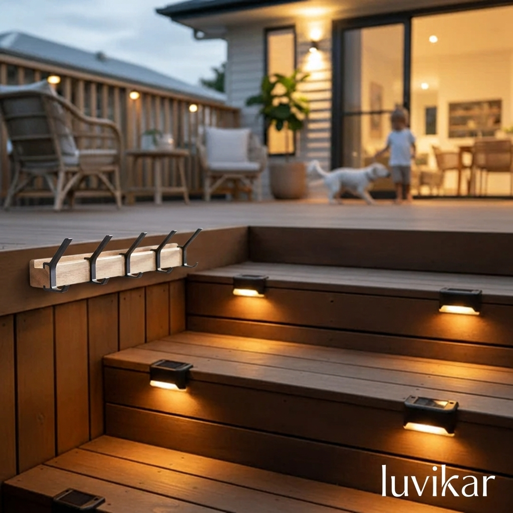 Solar Treppenleuchte Außen – LED Stufenlicht – Garten & Terrasse