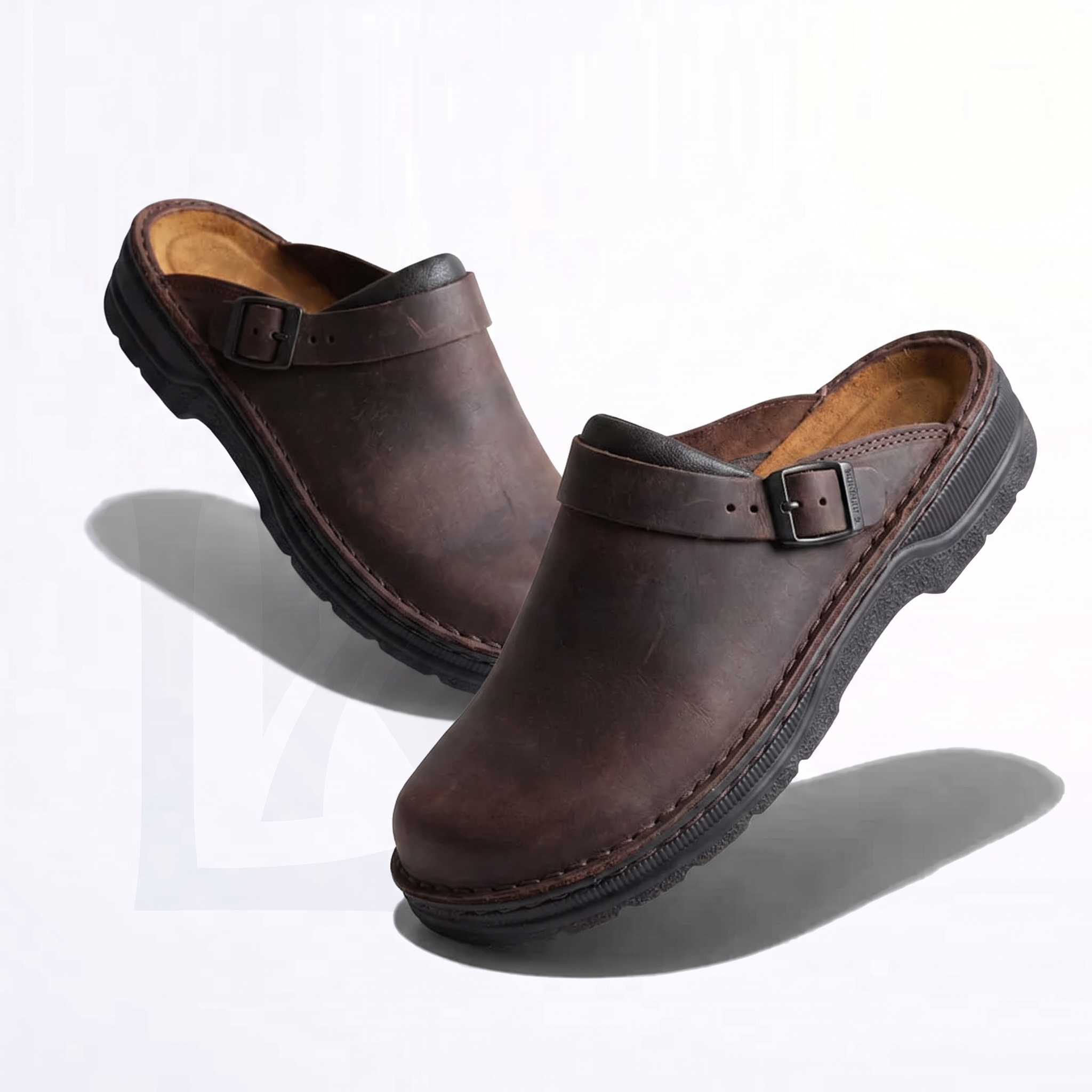 Luvikar InstepClog – Leder Clog mit verstellbarer Schnalle
