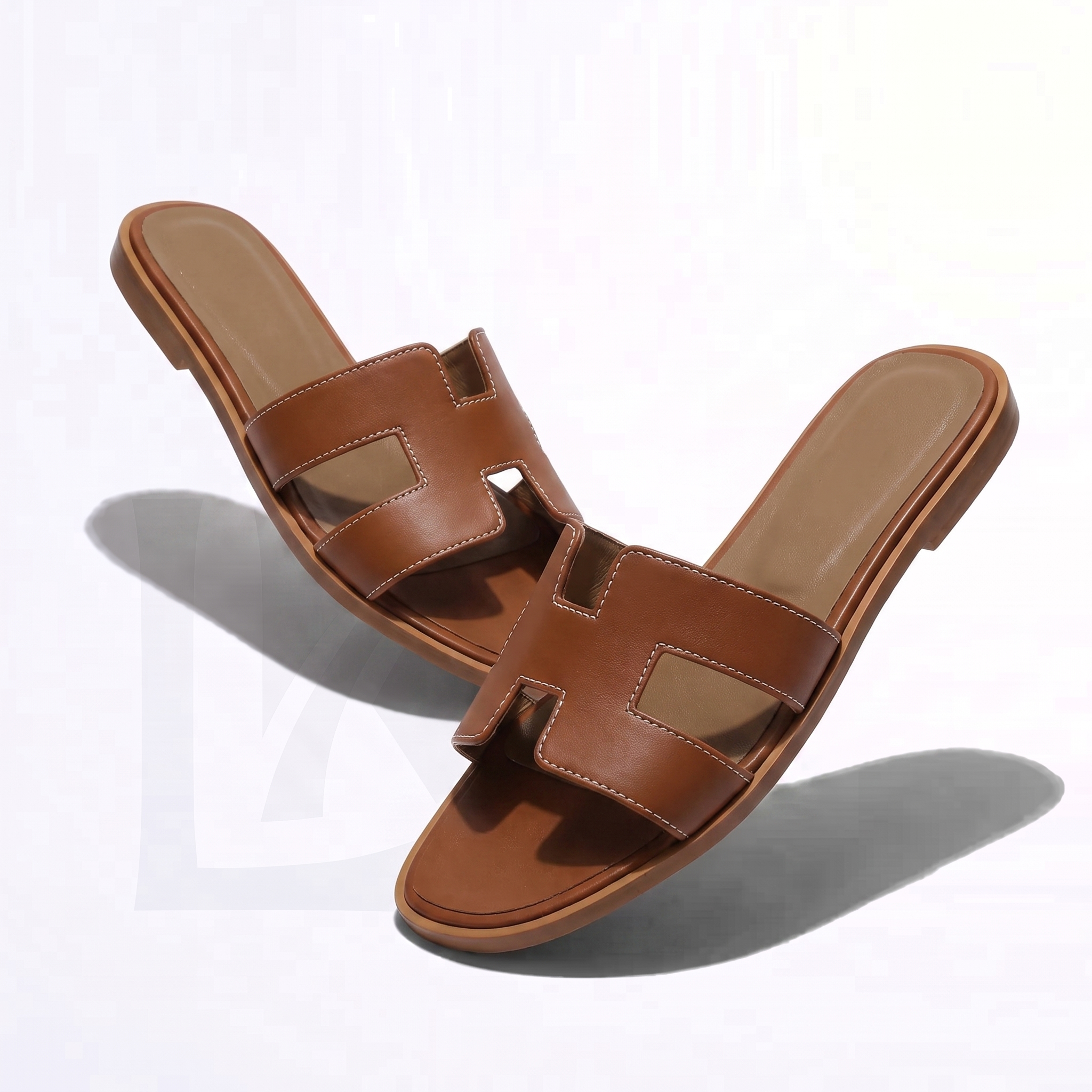 Luvikar SummerSandal – Leren sandaal met plateauzool