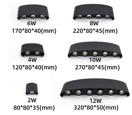 Wandleuchte – Modernes Design – Mit Up- und Downlight – Für Innenräume