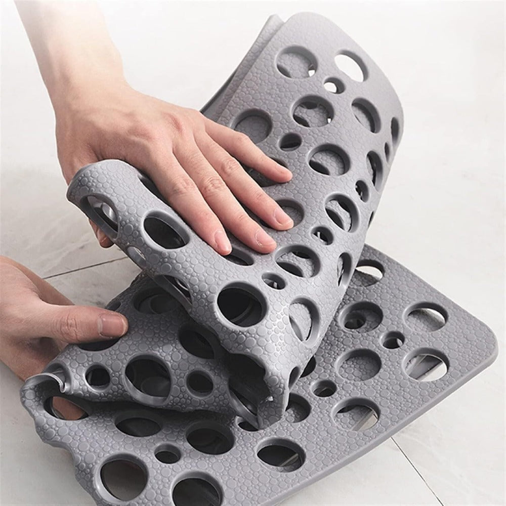 Antirutsch Duschmatte – Saugnäpfe – Wasserablauf Design – Badezimmer Dusche