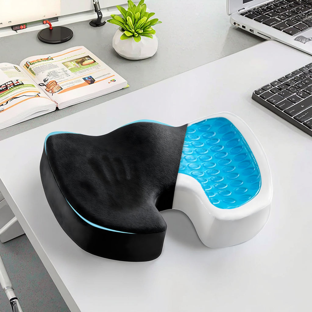 Sitzkissen – Mit Gel und Memory Foam – Für besseren Sitzkomfort