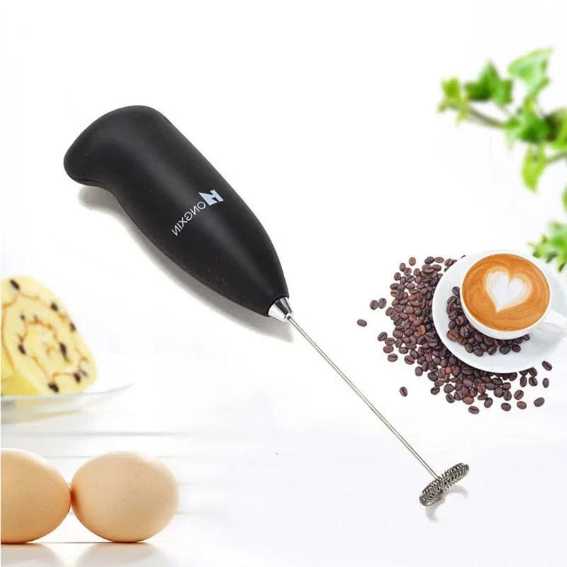 Milchaufschäumer – Tragbar – Für Kaffee und Getränke – Mit einfachem Knopfdruck