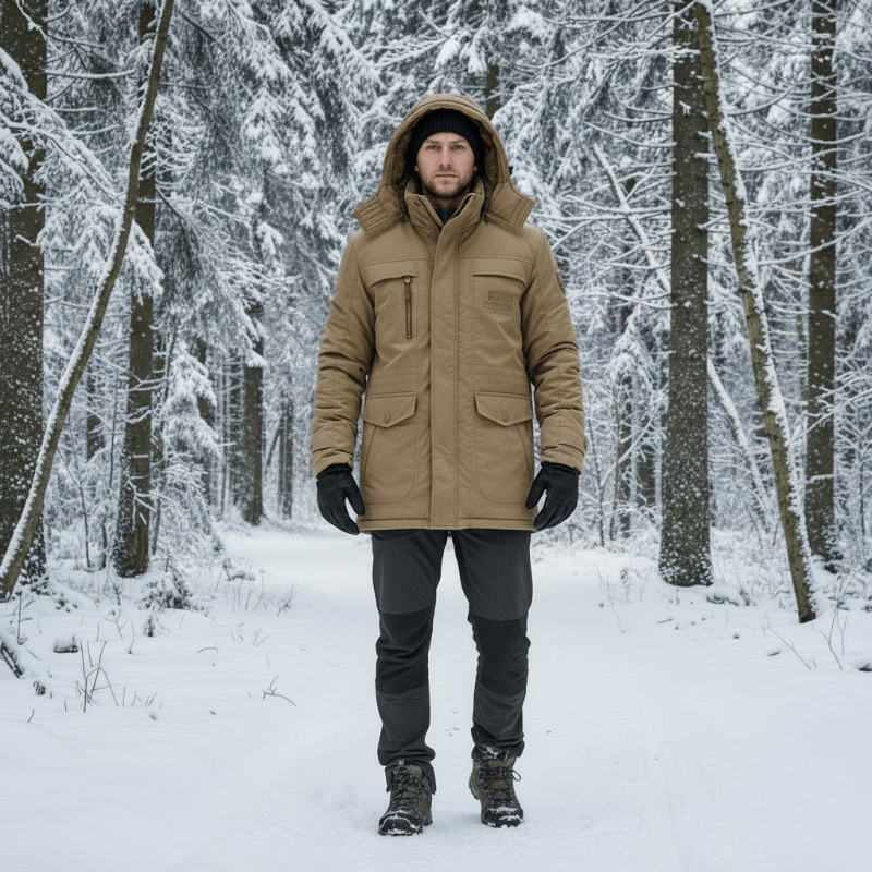 Vielseitiger Wattierter Parka – Mit Kapuze – Für kalte Tage – Für den Winter